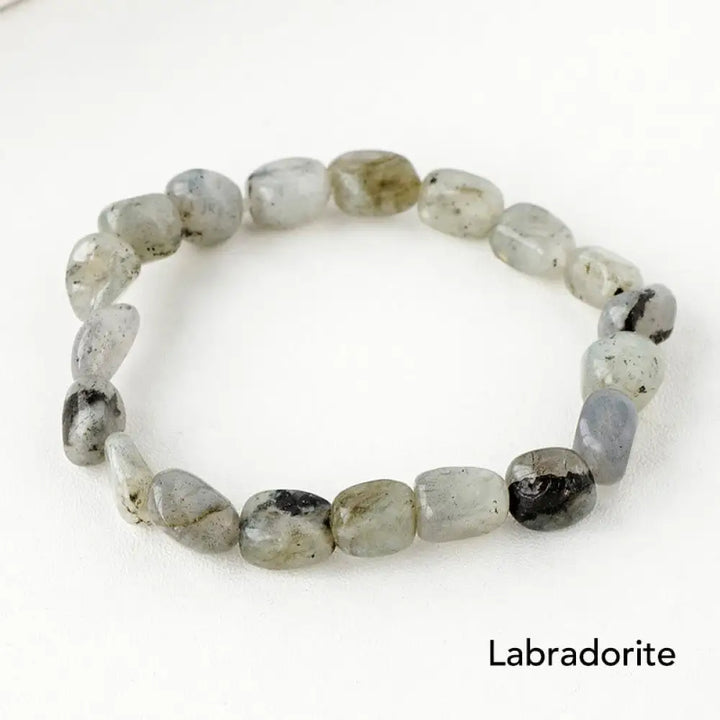 Natural Irregular Shape Crystal Stone Spiritual Awareness Bracelet - Bracelet