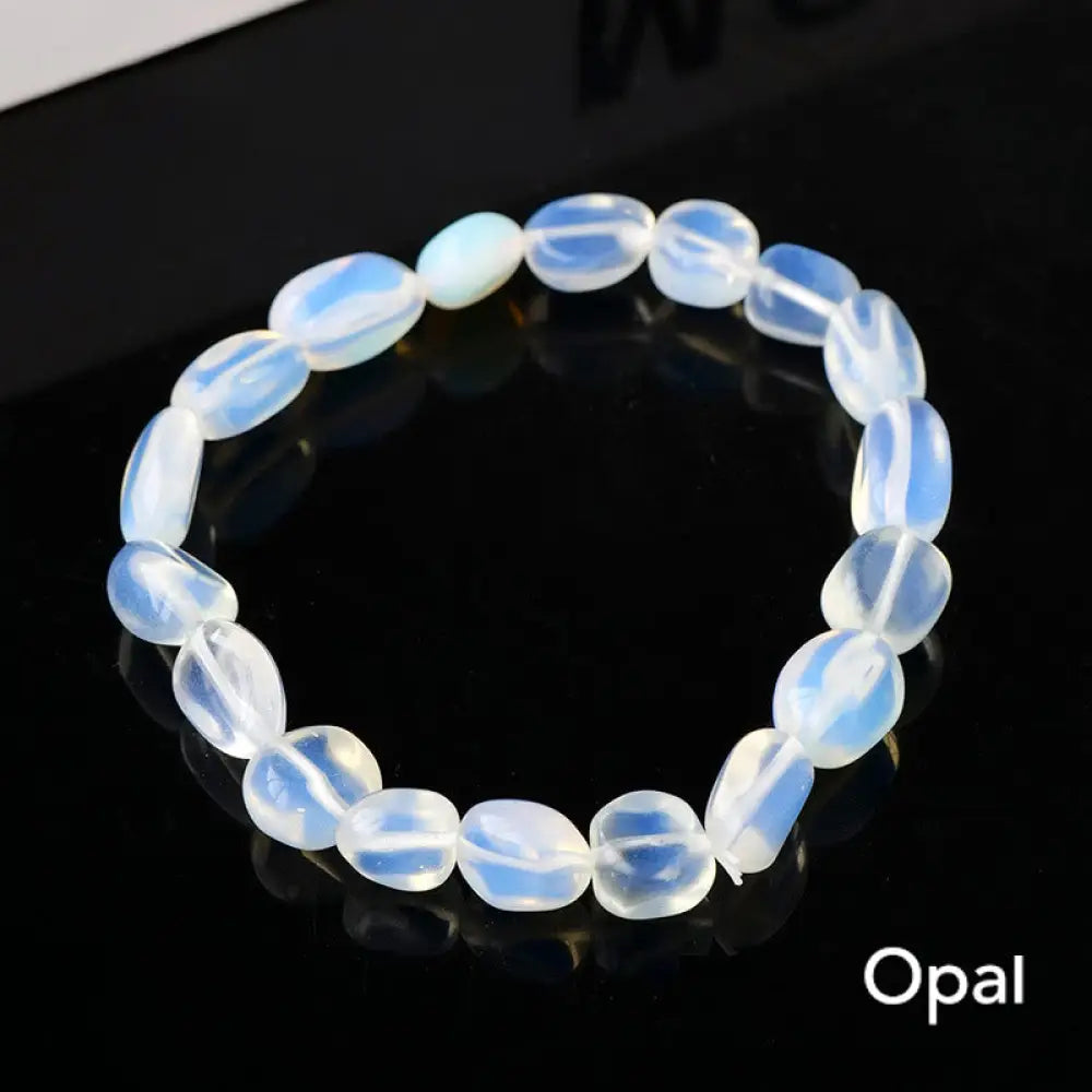 Natural Irregular Shape Crystal Stone Spiritual Awareness Bracelet - Bracelet