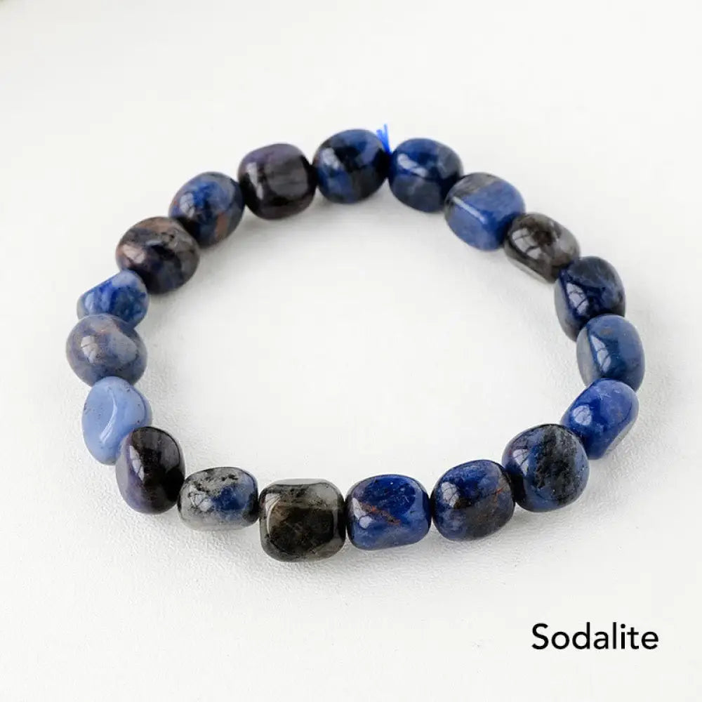 Natural Irregular Shape Crystal Stone Spiritual Awareness Bracelet - Bracelet