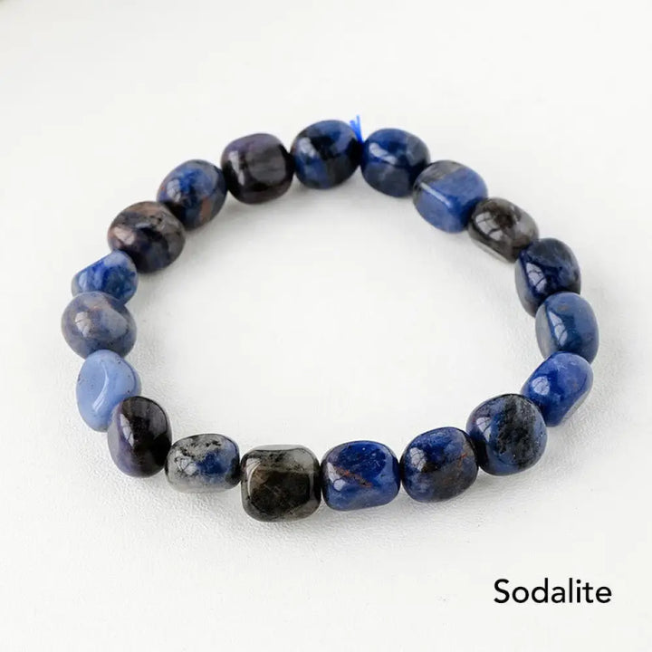 Natural Irregular Shape Crystal Stone Spiritual Awareness Bracelet - Bracelet