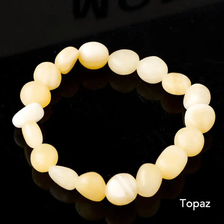 Natural Irregular Shape Crystal Stone Spiritual Awareness Bracelet - Bracelet