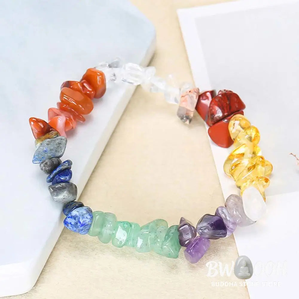 Natural Irregular Shape Crystal Stone Warmth Soothing Bracelet - Bracelet