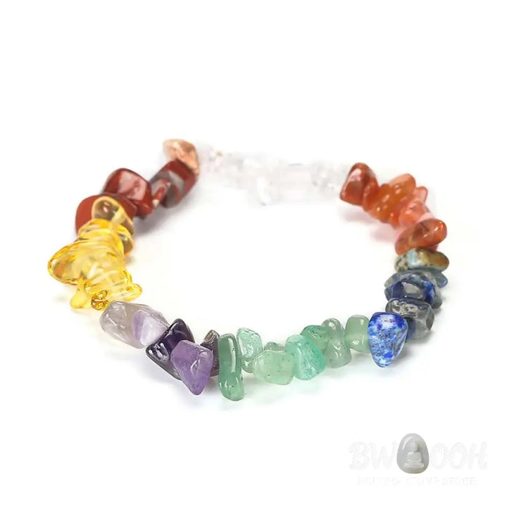 Natural Irregular Shape Crystal Stone Warmth Soothing Bracelet - Bracelet