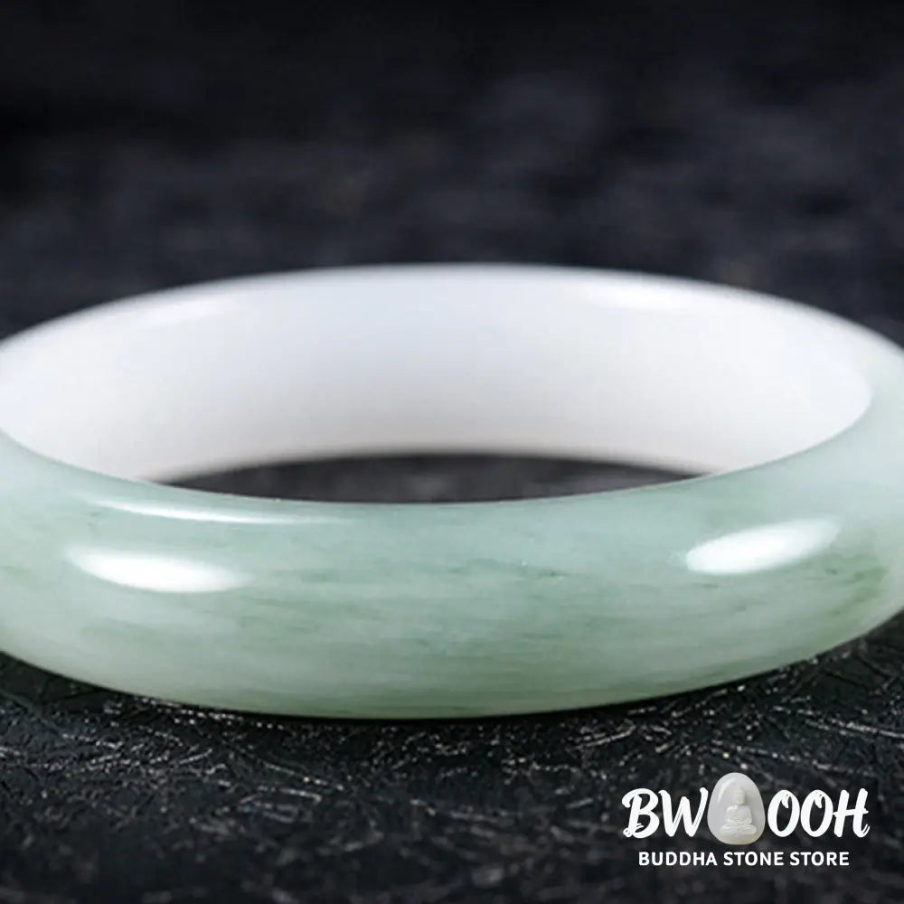 BWOOOH Natural Jade Luck Healing Bangle Bracelet | natural stone spiritual bracelet for healing and mindful living