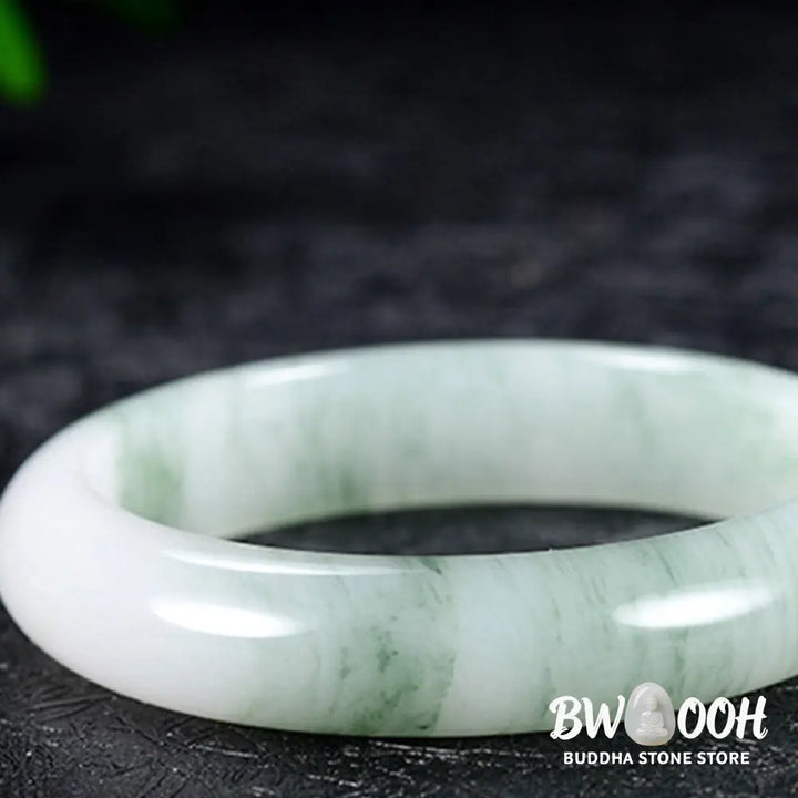 BWOOOH Natural Jade Luck Healing Bangle Bracelet | natural stone spiritual bracelet for healing and mindful living