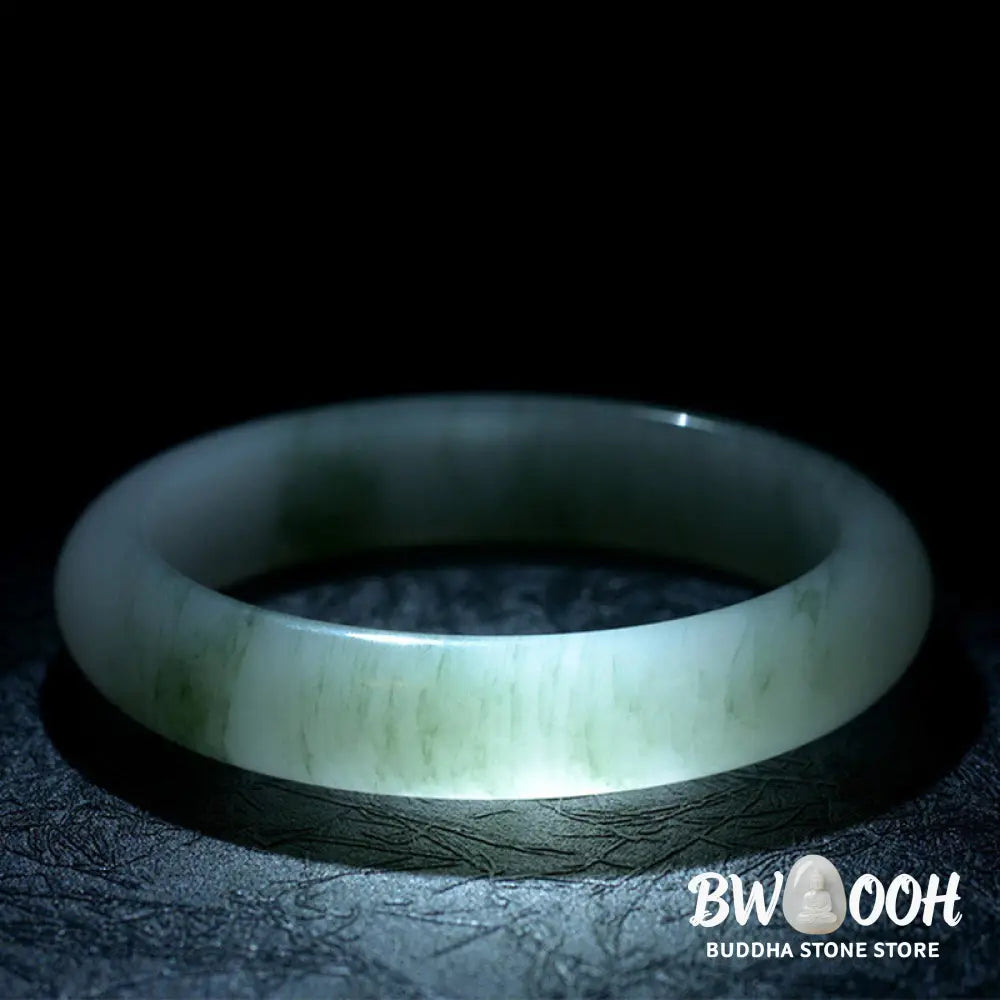 BWOOOH Natural Jade Luck Healing Bangle Bracelet | natural stone spiritual bracelet for healing and mindful living