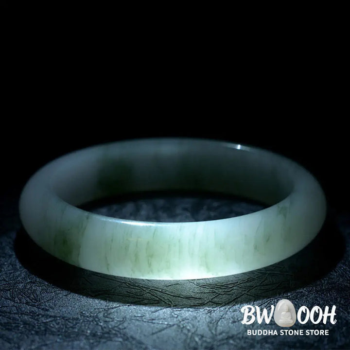 BWOOOH Natural Jade Luck Healing Bangle Bracelet | natural stone spiritual bracelet for healing and mindful living
