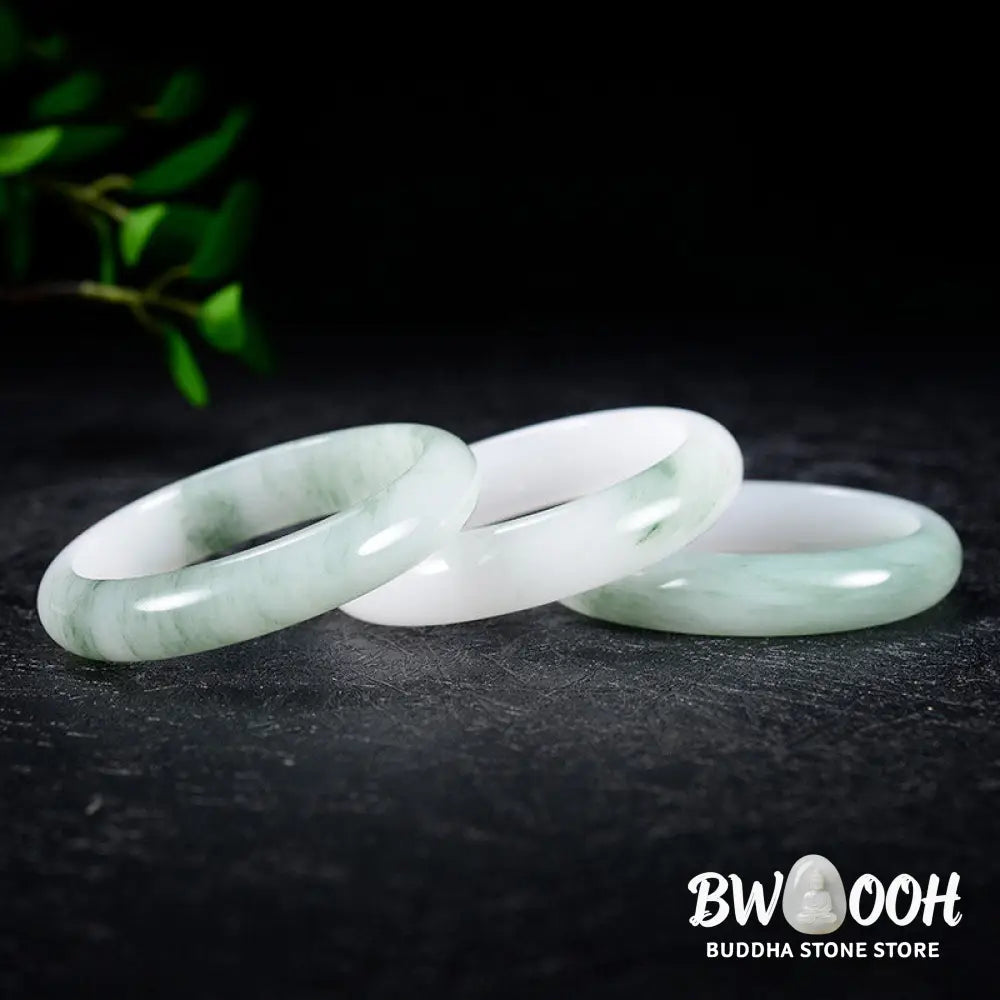 BWOOOH Natural Jade Luck Healing Bangle Bracelet | natural stone spiritual bracelet for healing and mindful living