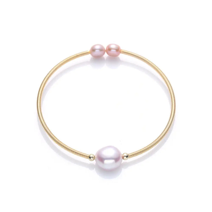 Pearl Wealth Bracelet Bangle (Extra 30% Off | USE CODE: FS30) - BWOOOH - Purple Pearl - Bracelet