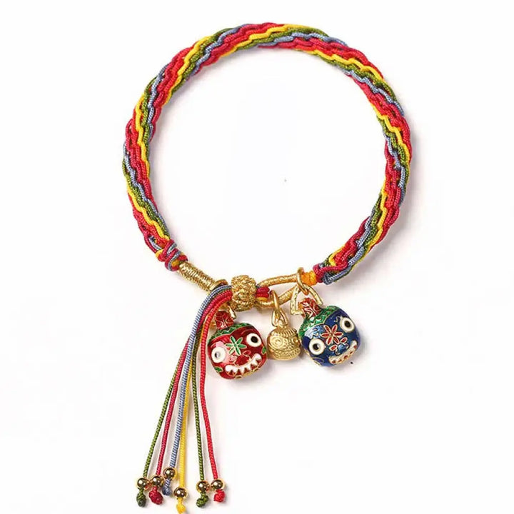Reincarnation Knot Luck String Protection Braid Bracelet - BWOOOH - Colorful&amp;Beast (Wrist Circumference 14-20cm)