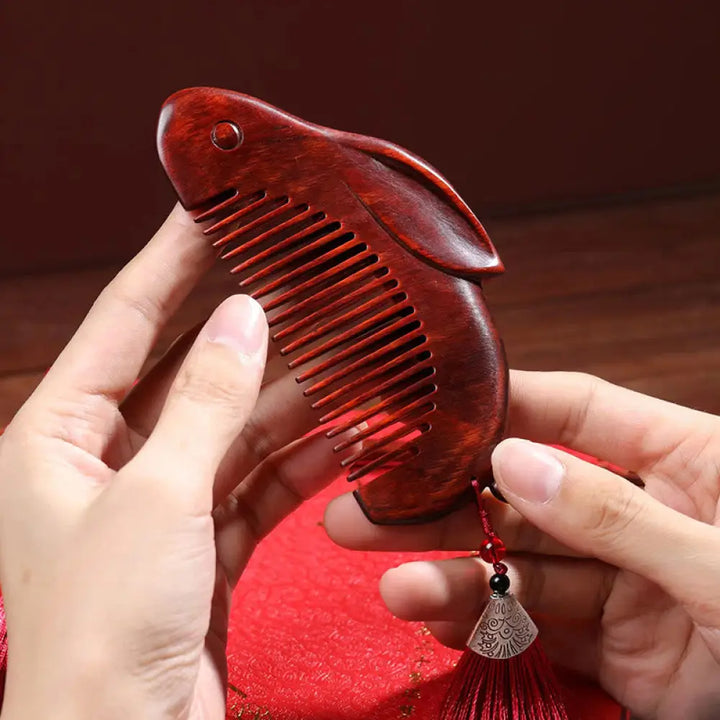 BWOOOH Small Leaf Red Sandalwood Cute Bunny Rabbit Sooth 
