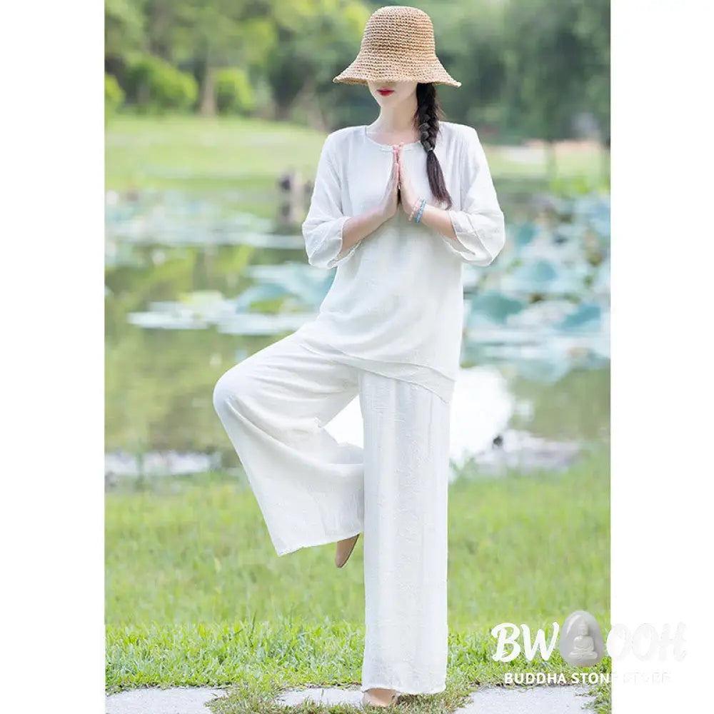 Tai Chi Meditation Prayer Zen Spiritual Morning Practice Clothing Women’s Set - Clothes