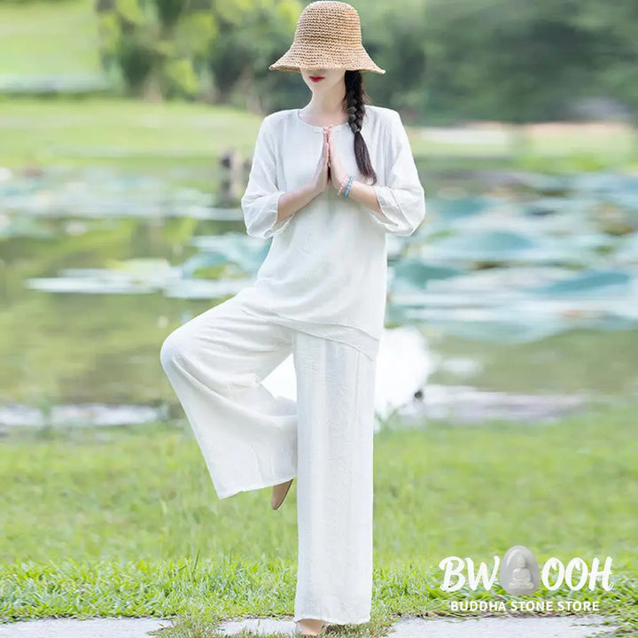 Tai Chi Meditation Prayer Zen Spiritual Morning Practice Clothing Women’s Set - Clothes