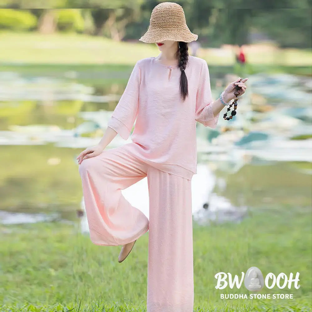Tai Chi Meditation Prayer Zen Spiritual Morning Practice Clothing Women’s Set - Clothes