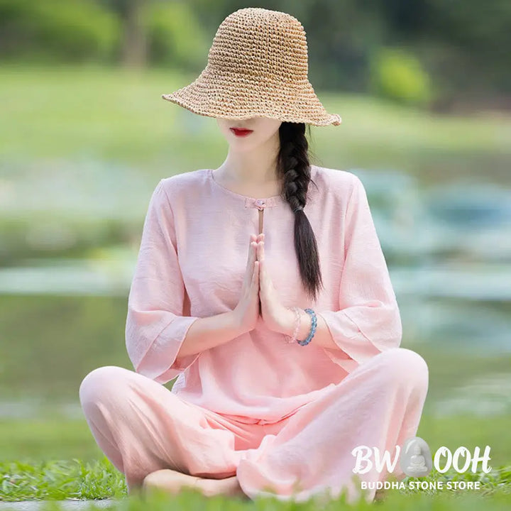 Tai Chi Meditation Prayer Zen Spiritual Morning Practice Clothing Women’s Set - Clothes