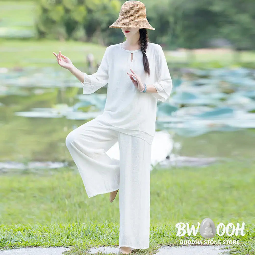 Tai Chi Meditation Prayer Zen Spiritual Morning Practice Clothing Women’s Set - Clothes