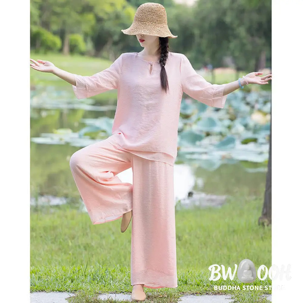 Tai Chi Meditation Prayer Zen Spiritual Morning Practice Clothing Women’s Set - Clothes