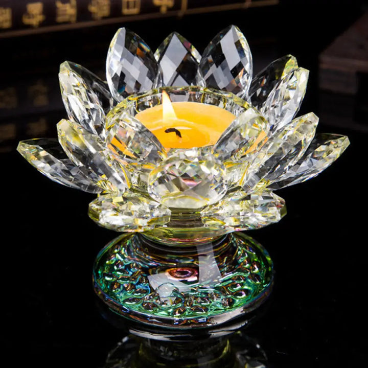 Tibetan Lotus Candlestick Ornament - 4 - Decorations