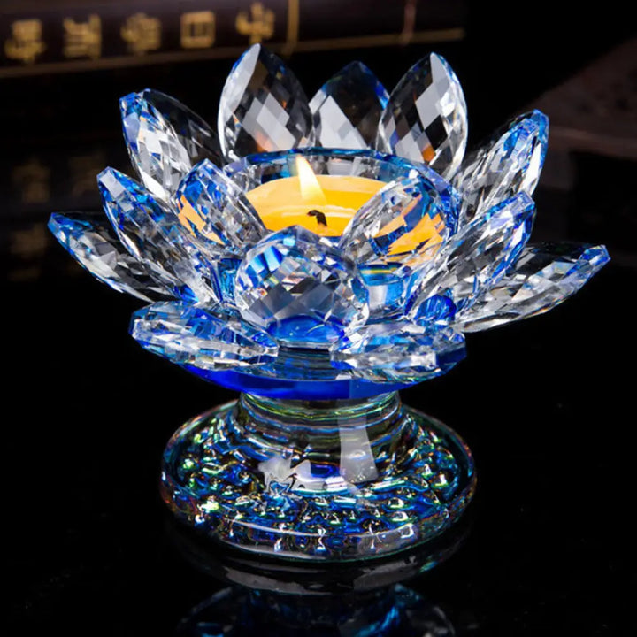 Tibetan Lotus Candlestick Ornament - 7 - Decorations