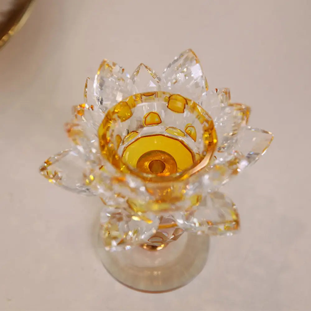 Tibetan Lotus Candlestick Ornament - 8 - Decorations