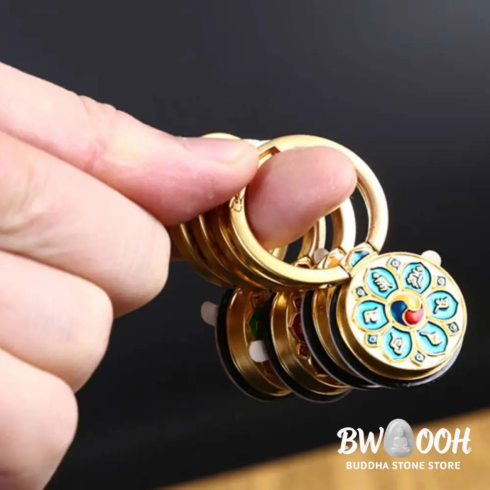 Tibetan Om Mani Padme Hum Peace Phone Ring Bracket Universal Phone Holder Decorations - Decorations
