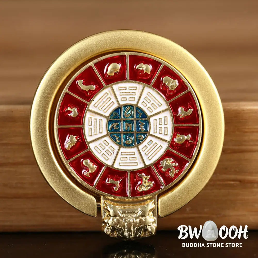 Tibetan Om Mani Padme Hum Peace Phone Ring Bracket Universal Phone Holder Decorations - Decorations
