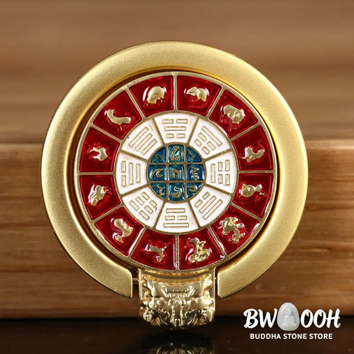 Tibetan Om Mani Padme Hum Peace Phone Ring Bracket Universal Phone Holder Decorations - Decorations