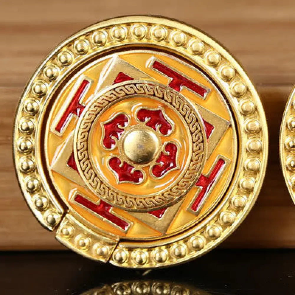 Tibetan Om Mani Padme Hum Peace Phone Ring Bracket Universal Phone Holder Decorations - Decorations