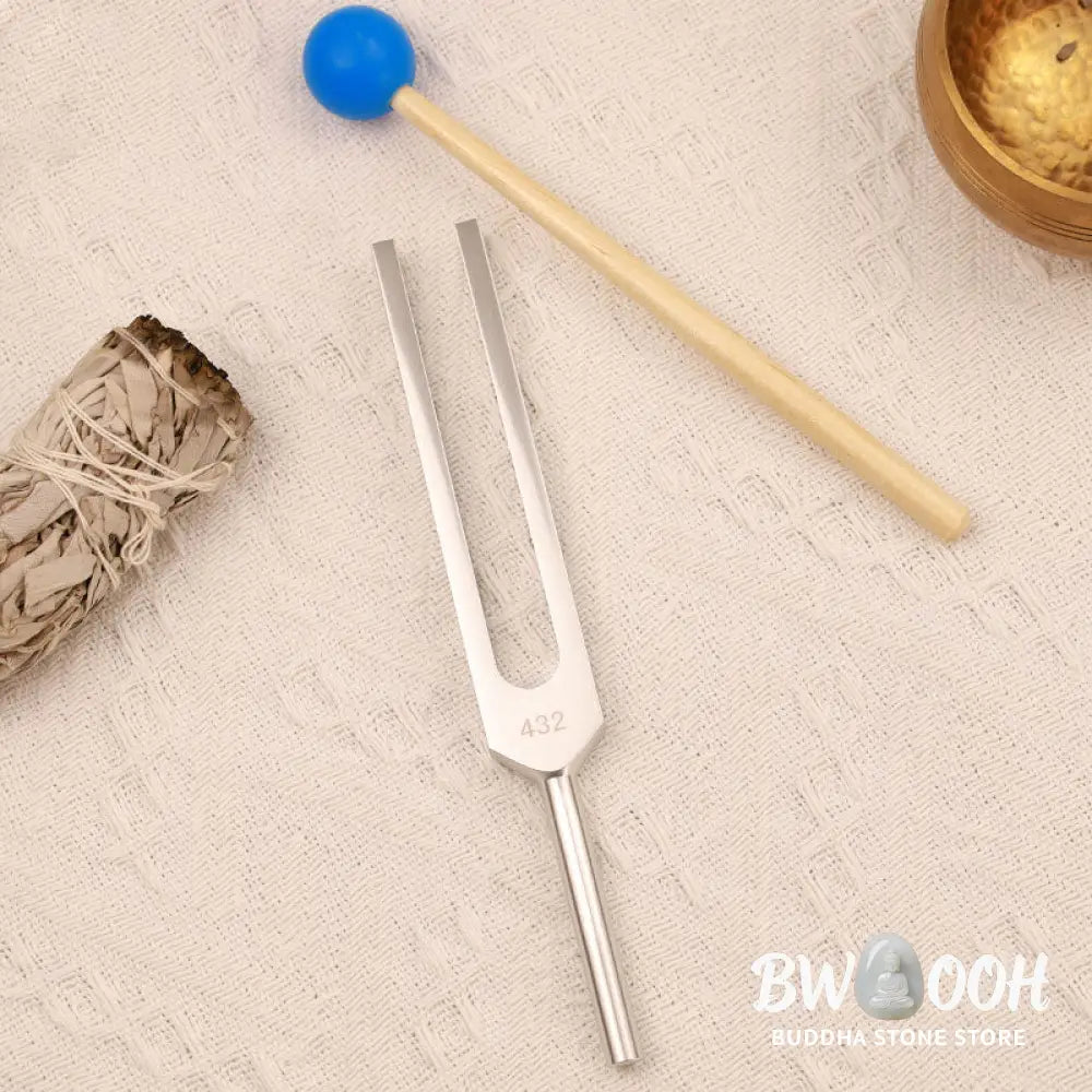 Tuning Fork 432HZ Aluminum Alloy with Hammer for Mind and Spirit Healing - Tuning Fork - Decorations