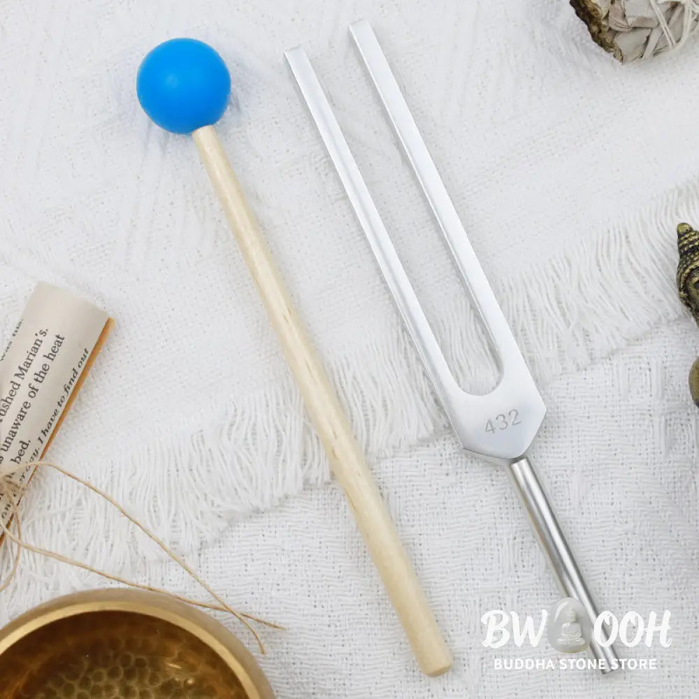 Tuning Fork 432HZ Aluminum Alloy with Hammer for Mind and Spirit Healing - Tuning Fork - Decorations