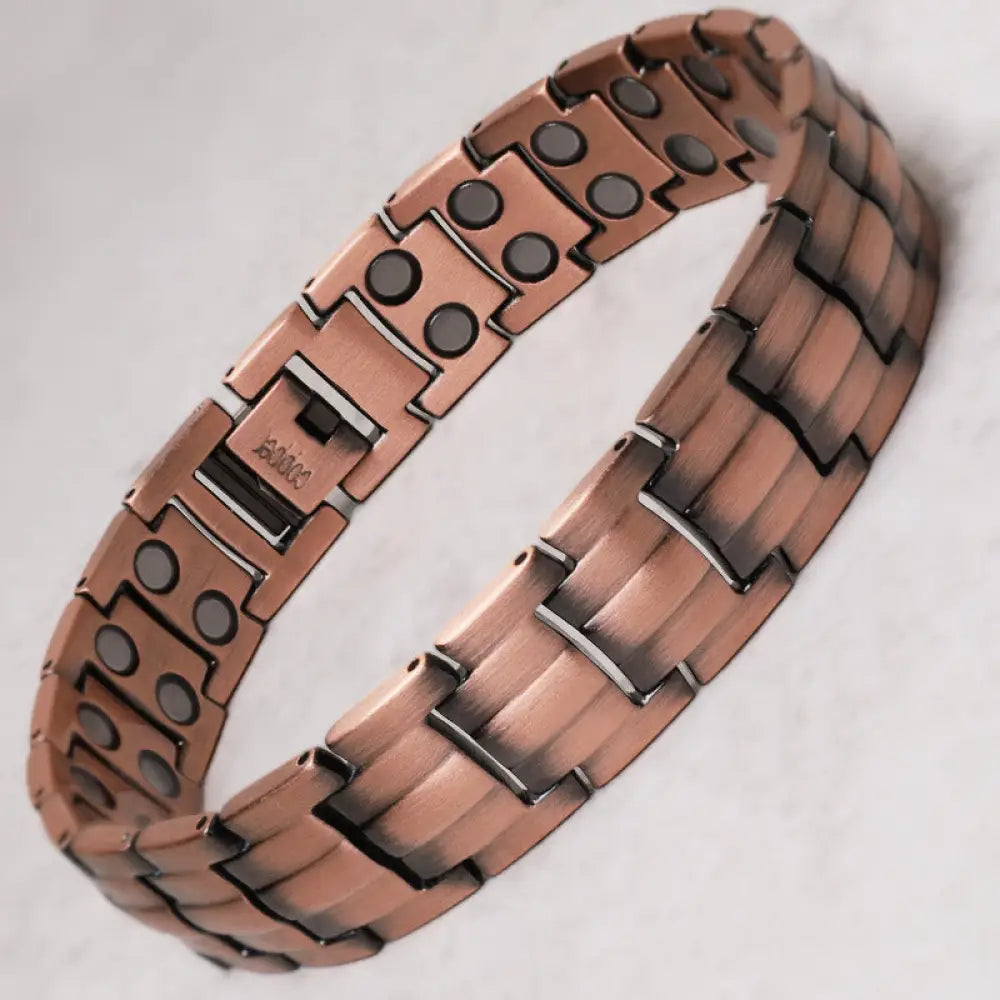 Vintage Magnetic Solid Copper Cuff Bracelet Bangle - Bracelet Bangle