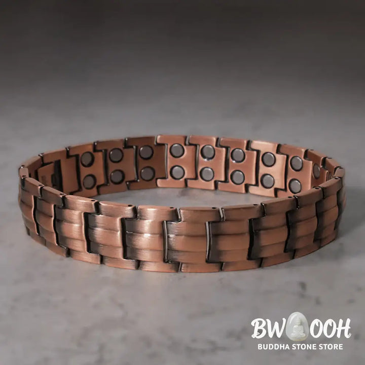 Vintage Magnetic Solid Copper Cuff Bracelet Bangle - Bracelet Bangle