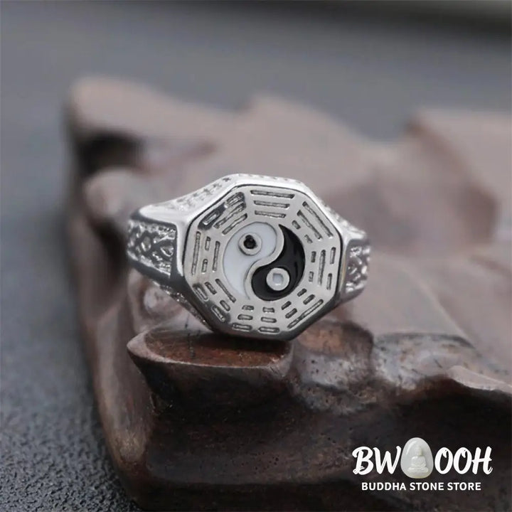 Yin Yang Symbol Copper Luck Ring - BWOOOH - Rings
